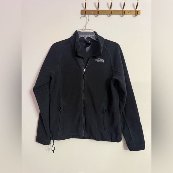 The North Face Womens Black Fleece Full Zip Jacket Size Medium M - Picture 1 of 4